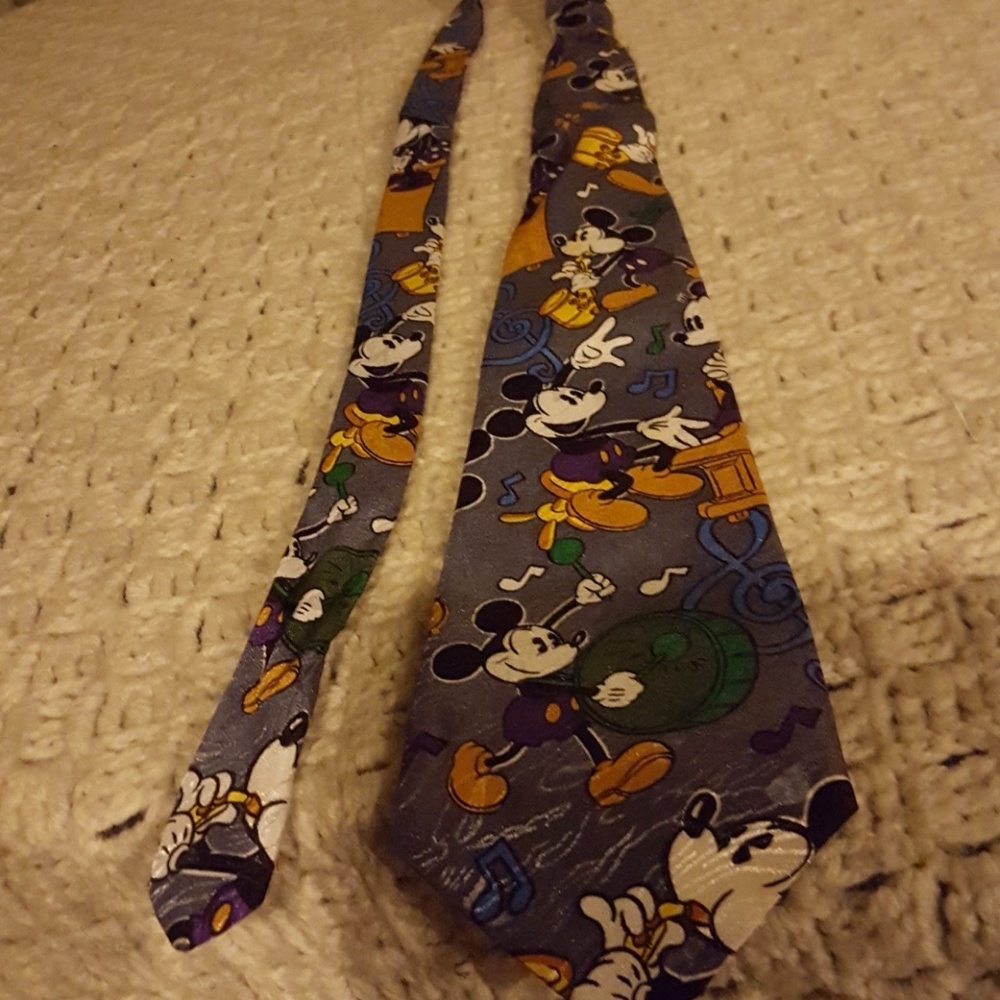 Mickey Mouse tie.